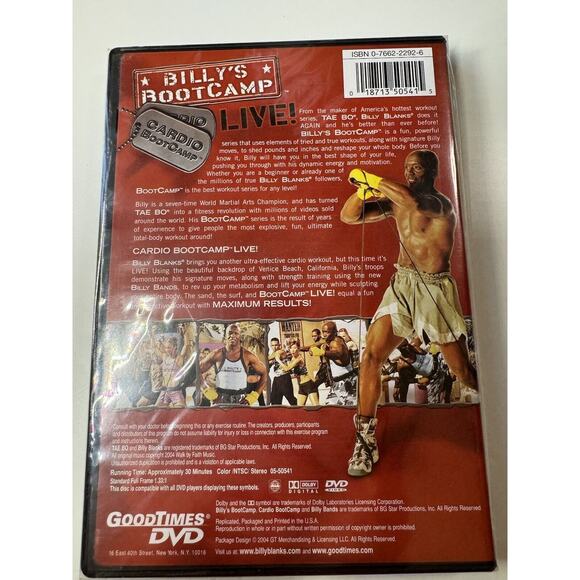 Lot Of 4 Billy's Bootcamp Workout DVDs Billy Blanks (3 Of 4 New, Sealed) - Picture 7 of 11